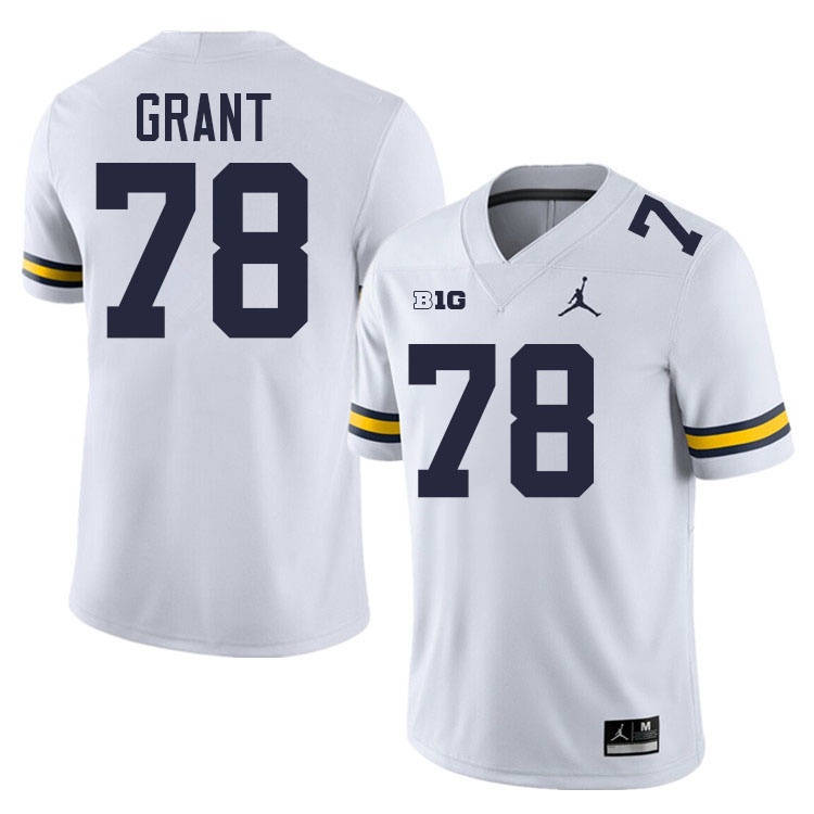 Kenneth Grant Michigan Jersey,Michigan Wolverines #78 Kenneth Grant Jersey Youth-White